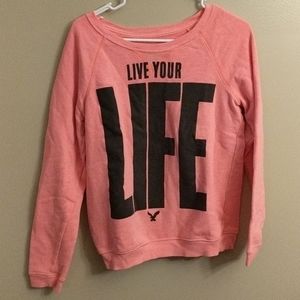 Hot Pink pullover sweatshirt